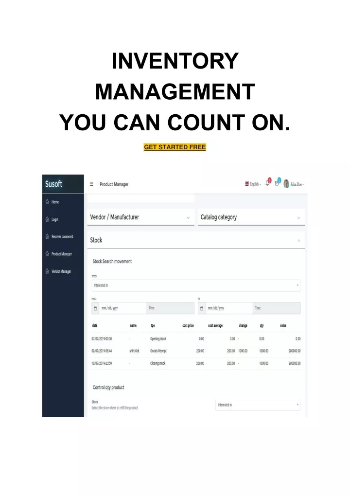 inventory management you can count on