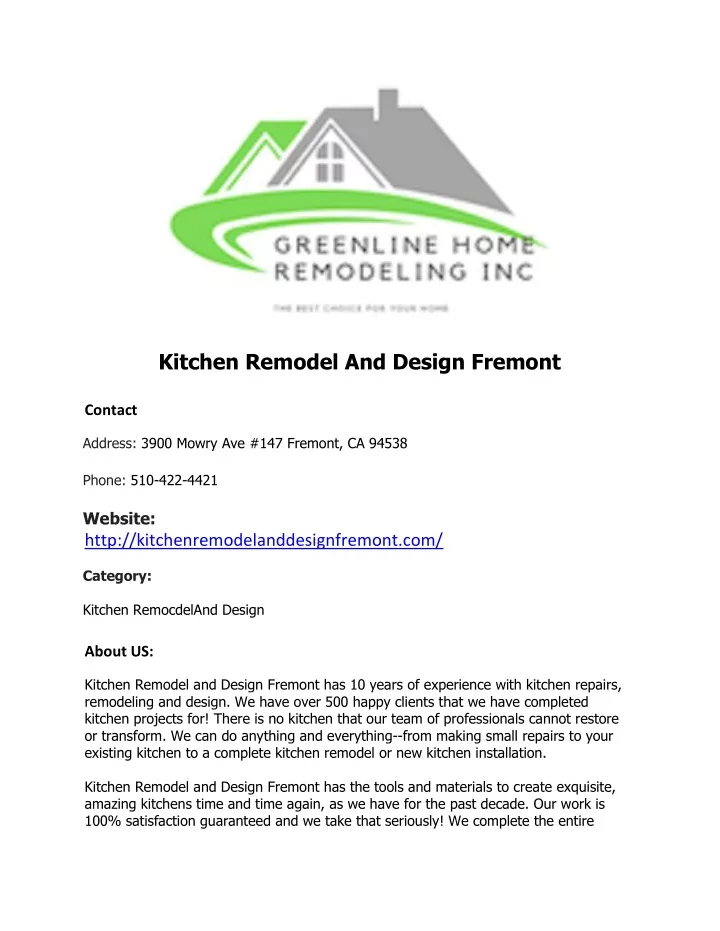 kitchen remodel and design fremont