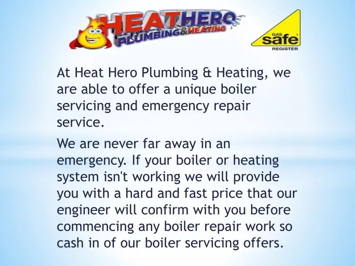 at heat hero plumbing heating we are able