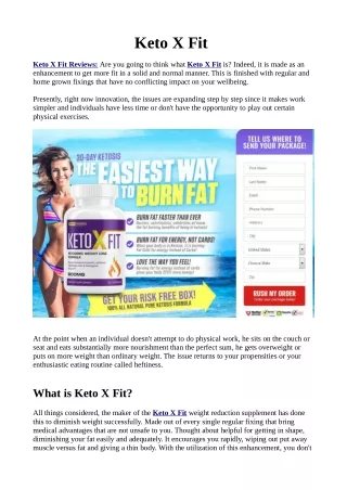 Keto X Fit-Shark Tank, Work, Side Effect and Where to Buy...