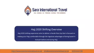 Shifting Hajj 2020 Package UK | Sara International Travel UK