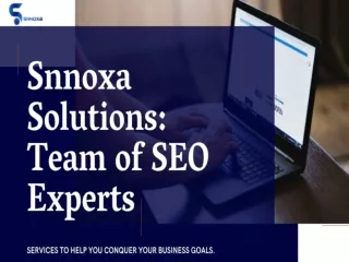 Snnoxa Solutions:Team of SEO Experts Near You