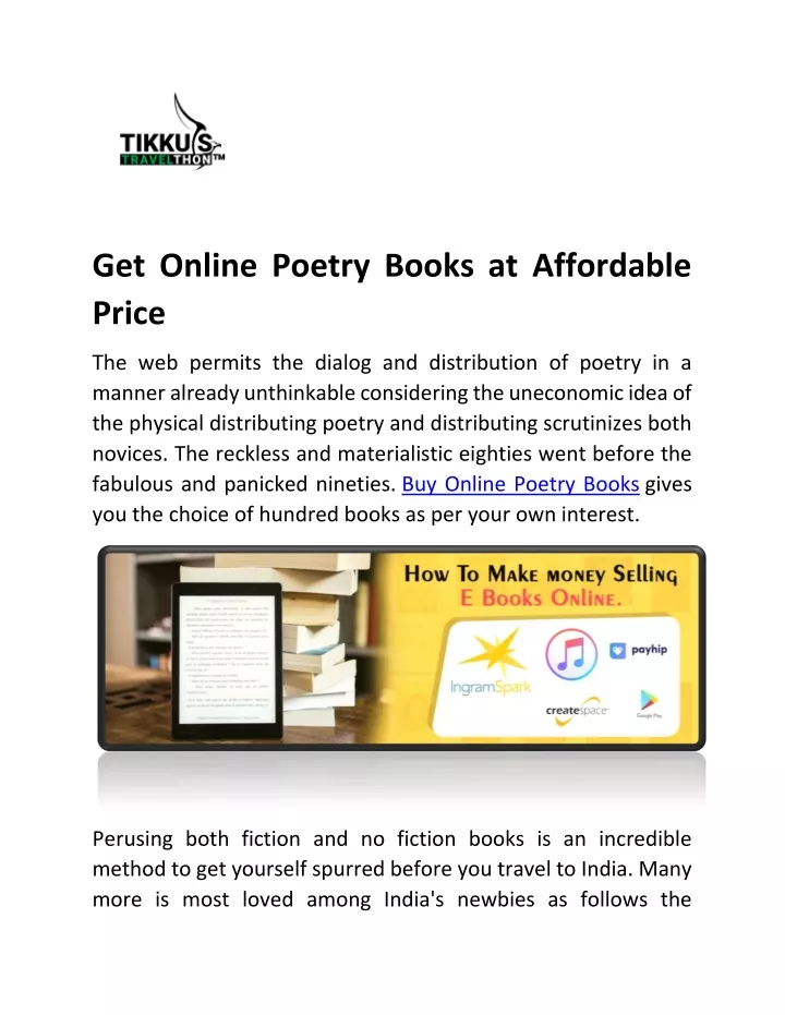 get online poetry books at affordable price