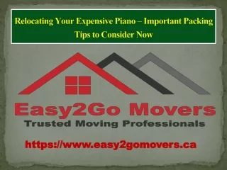 Piano Movers Toronto