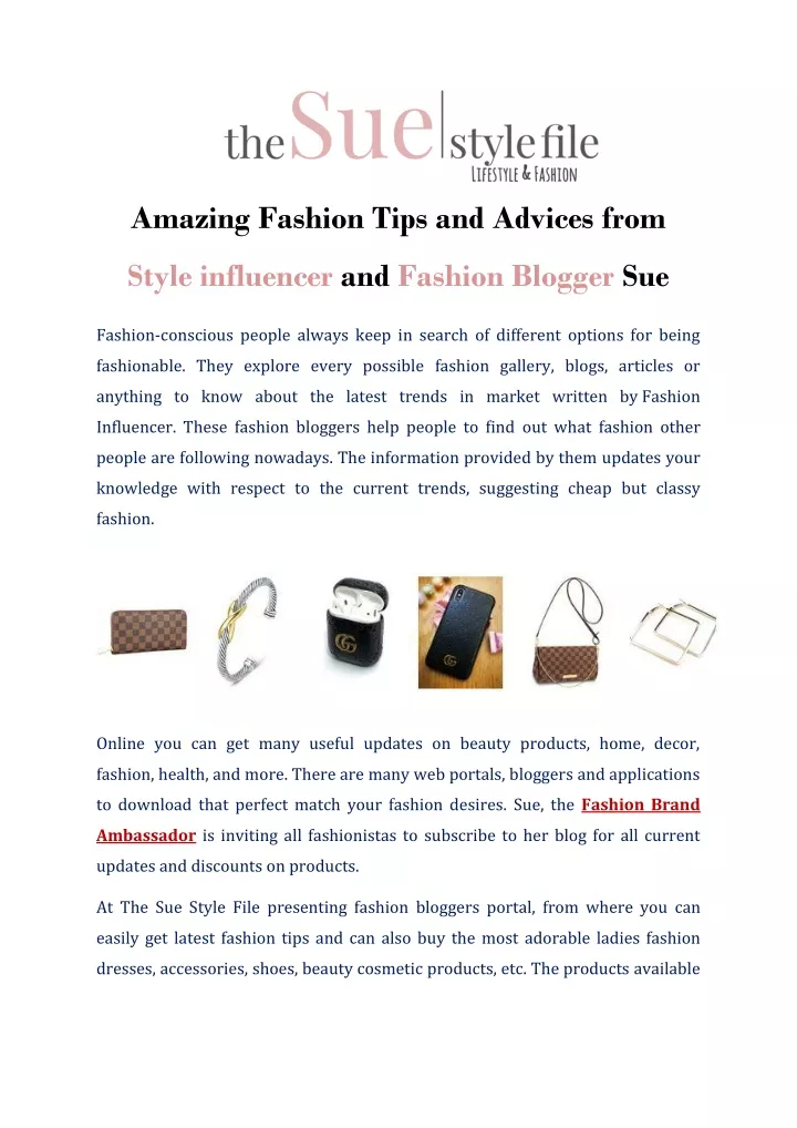 amazing fashion tips and advices from