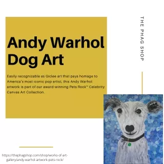 Dog Portrait By Andy Warhol Dog Art | The PHAG Shop