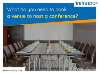What Do You Need To Book A Venue To Host A Conference?