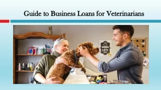 Guide to Business Loans for Veterinarians