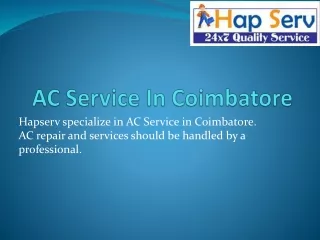 AC Repair and service Centre in Coimbatore
