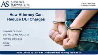 How Attorney Can Reduce DUI Charges