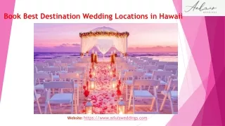 Book Best Destination Wedding Locations in Hawaii
