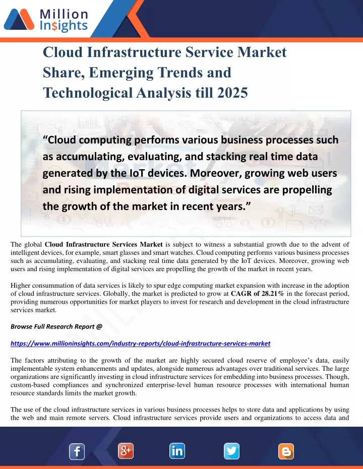 cloud infrastructure service market share