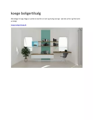 koege boligertilsalg