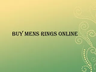 Mens Rings