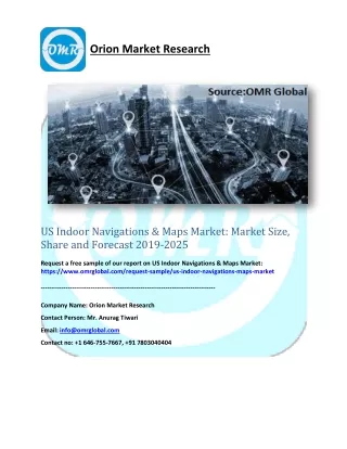 US Indoor Navigations & Maps Market: Market Size, Share and Forecast 2019-2025