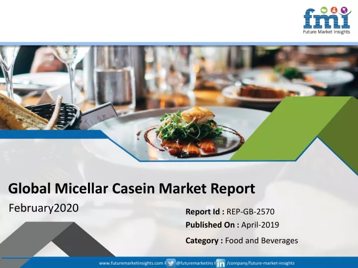 global micellar casein market report