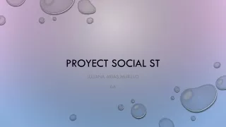 proyect social st