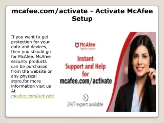 mcafee.com/activate - Activate McAfee Setup