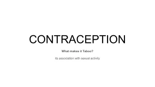 Contraception & Branding