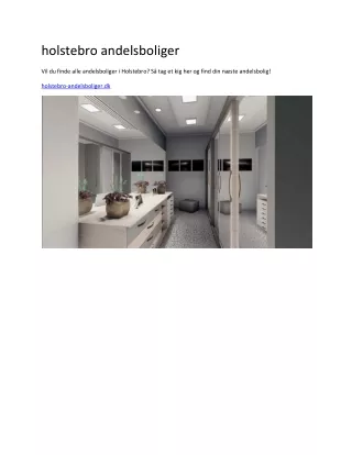 holstebro andelsboliger