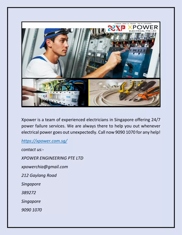 xpower is a team of experienced electricians