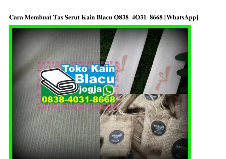 cara membuat tas serut kain blacu o838 4o31 8668