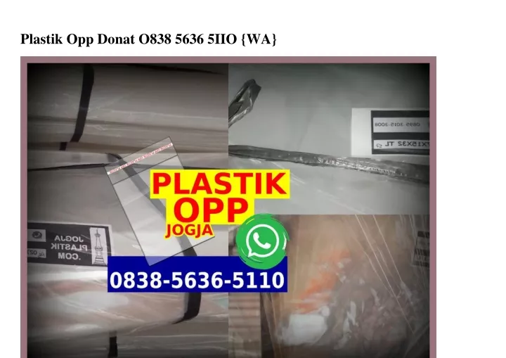 plastik opp donat o838 5636 5iio wa