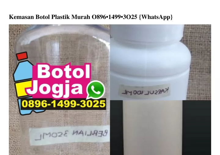 kemasan botol plastik murah o896 1499 3o25