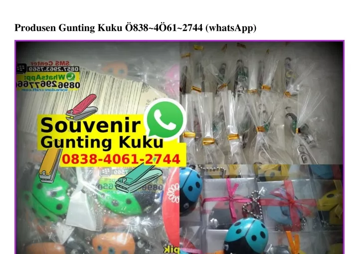 produsen gunting kuku 838 4 61 2744 whatsapp