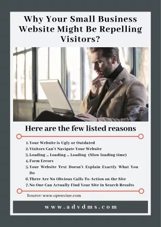 Why Your Small Business Website Might Be Repelling Visitors?