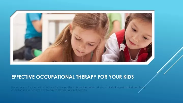 effective occupational therapy for your kids