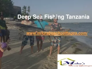 Deep Sea Fishing Tanzania- https://www.mikesbeachcottages.com