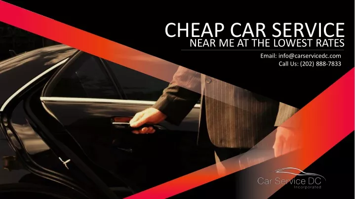 near me at the lowest rates cheap car service