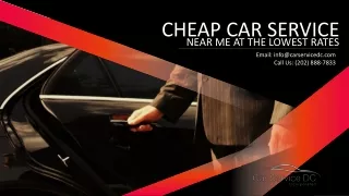 Cheap Car Service Near Me at The Lowest Rates