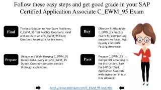 That's Easy way to get success in SAP C_EWM_95 Exam with good grades