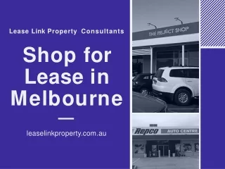 Shop for Lease in Melbourne