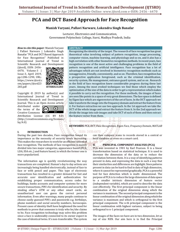 international journal of trend in scientific