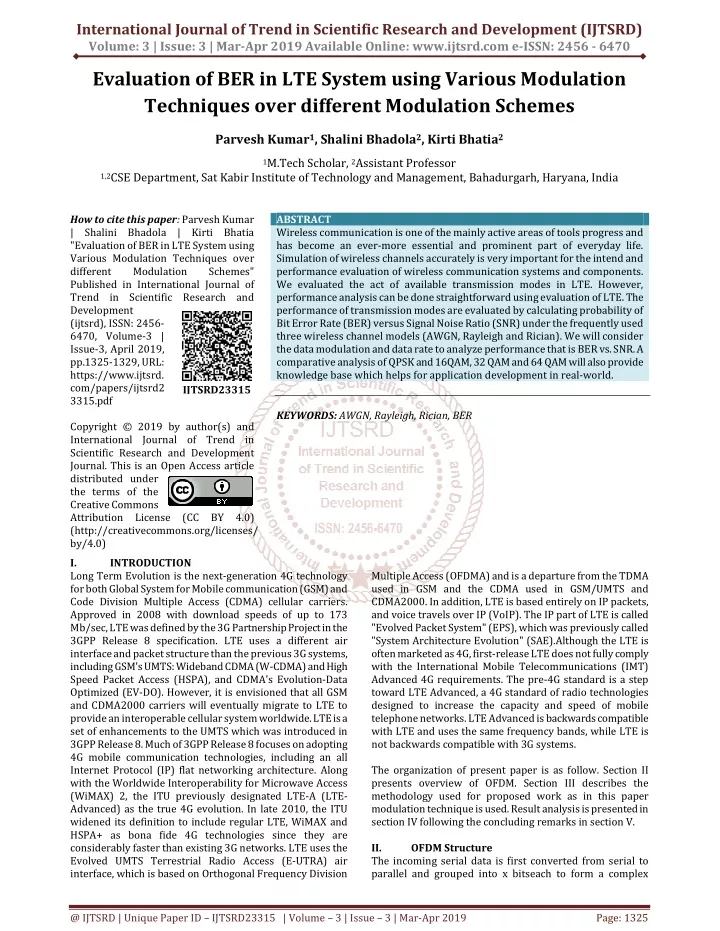 international journal of trend in scientific