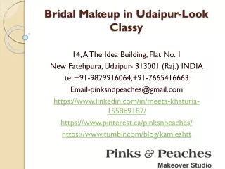 Bridal Makeup in Udaipur-Look Classy