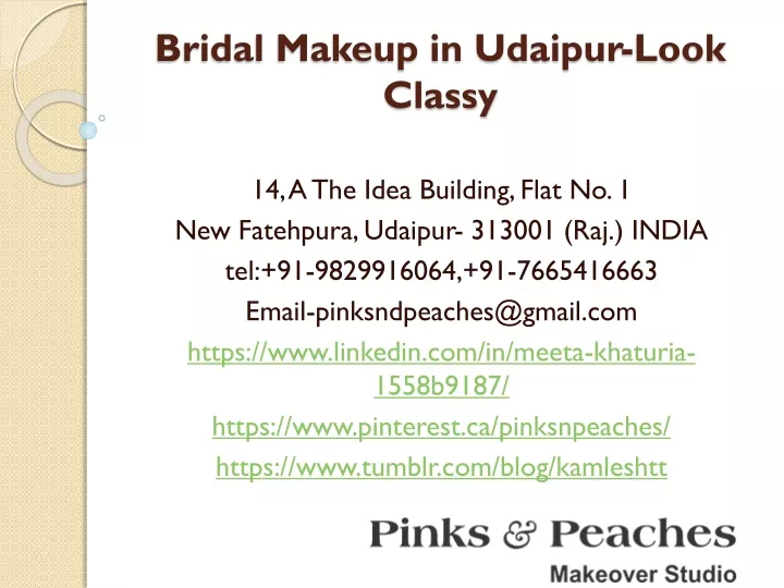 bridal makeup in udaipur look classy