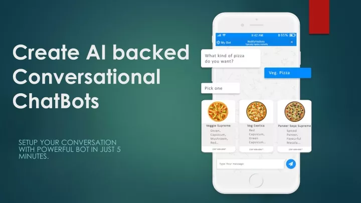 create ai backed conversational chatbots