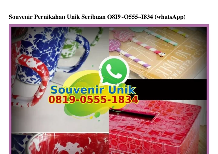 souvenir pernikahan unik seribuan o8i9 o555 i834