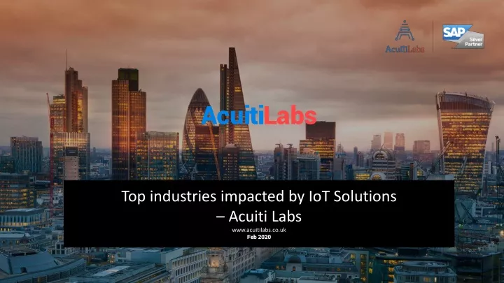 acuiti labs top industries impacted