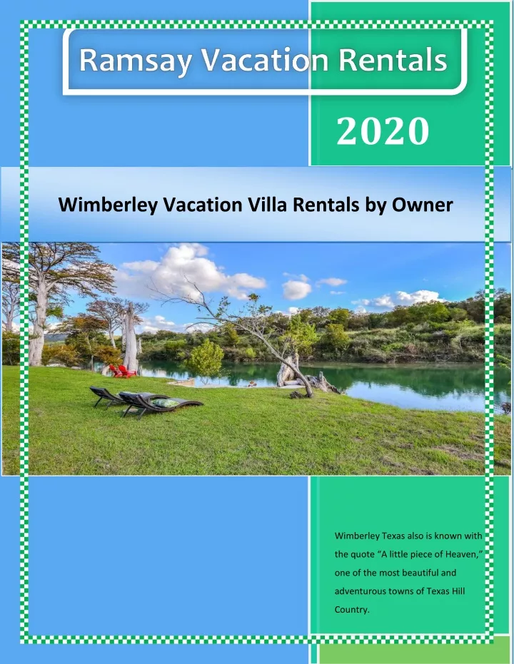 wimberley vacation villa rentals by owner