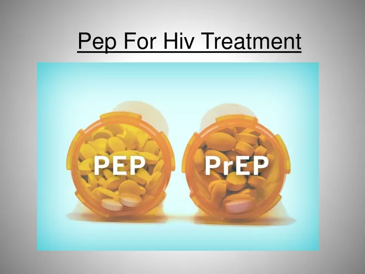 pep for hiv treatment