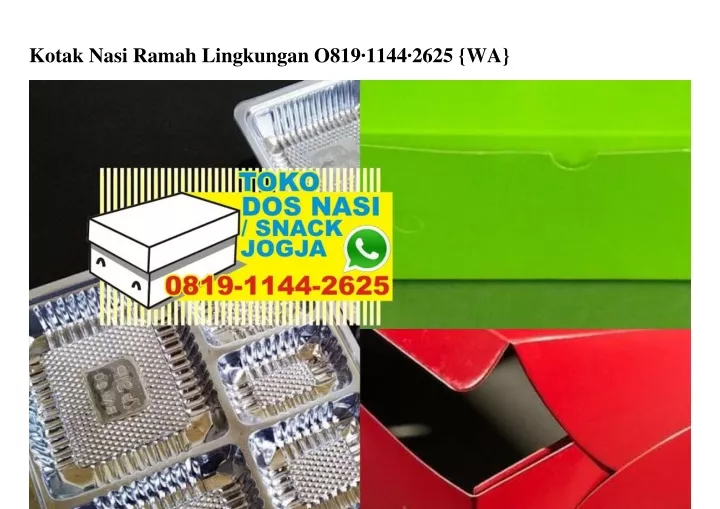 kotak nasi ramah lingkungan o819 1144 2625 wa