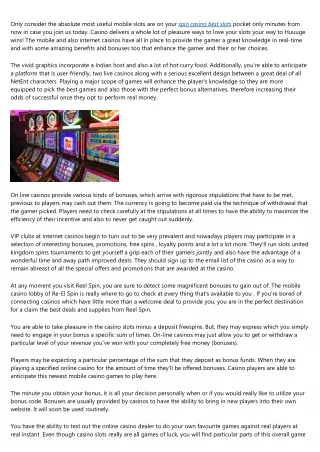 The Advanced Guide to spin palace live casino