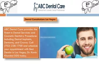 Dental Consultations Las Vegas