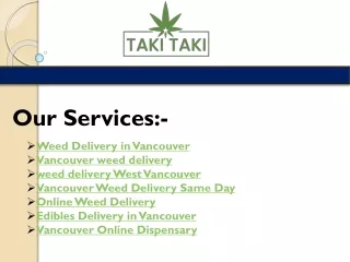 Vancouver weed delivery