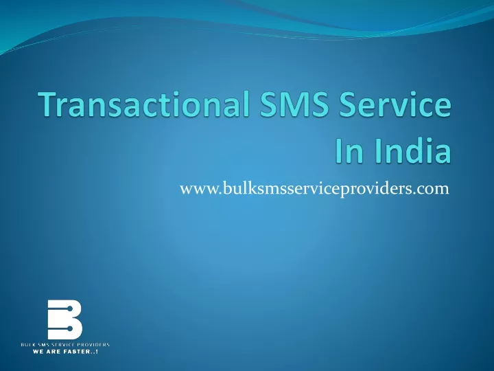transactional sms service in india